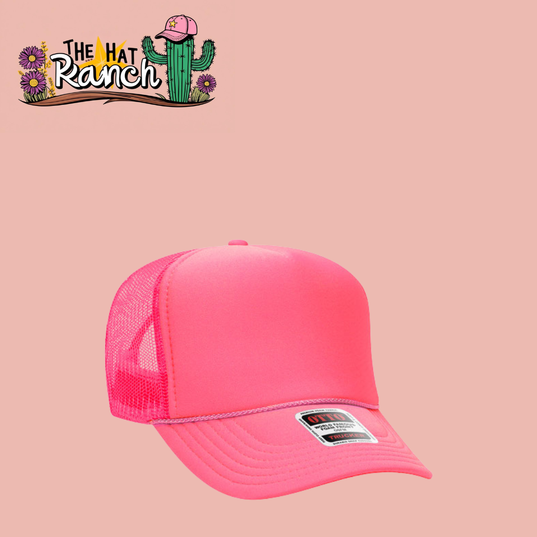 Neon Pink Trucker Hat