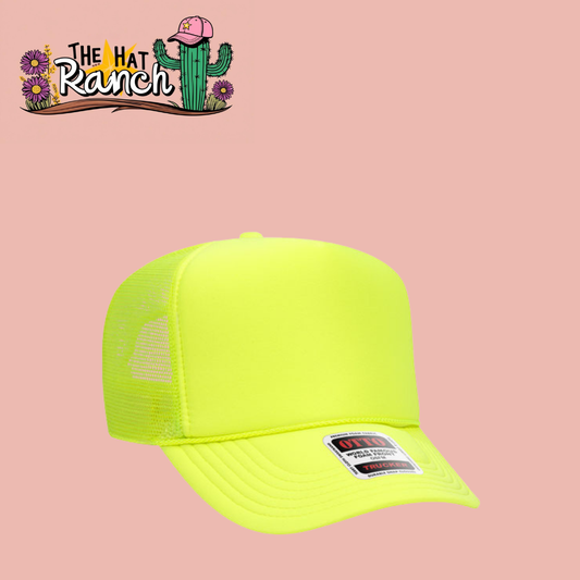 Neon Yellow Trucker Hat