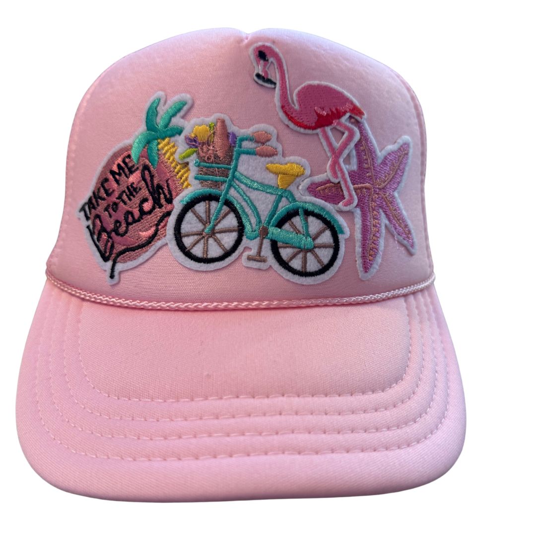 Pink Beach Hat