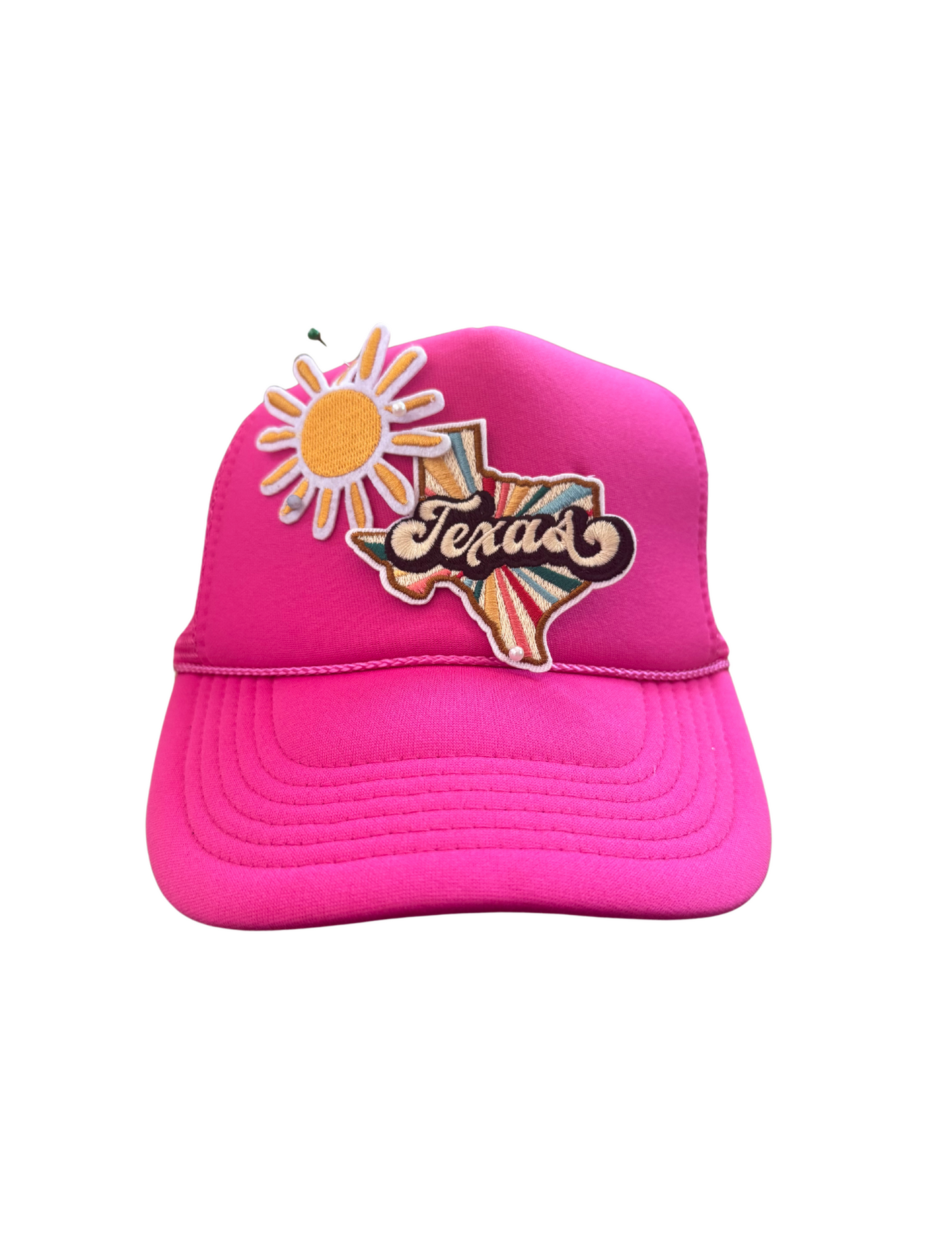 Hot Pink Texas Sun Foam Trucker Hat