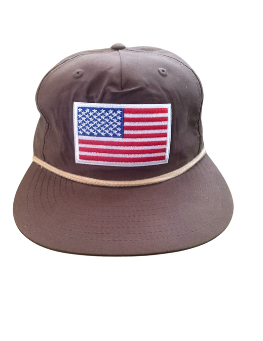 Richardson Brown American Flag Baseball Hat