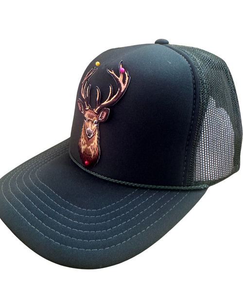 Grab and Go Buck Cotton Navy Trucker Hat