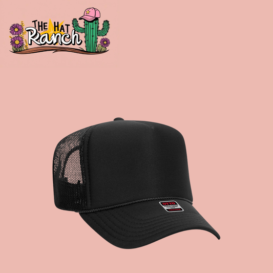 Black Trucker Hat